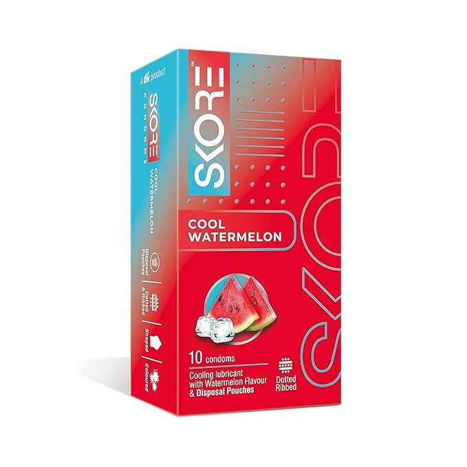 SKORE COOL WATERMELON FLAVORED CONDOM SKORE COOL WATERMELON FLAVORED CONDOM