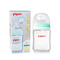 PIGEON WN3 GLASS NURSING BOTTLE WITH NIPPLE 160ML PIGEON WN3 GLASS NURSING BOTTLE WITH NIPPLE 160ML