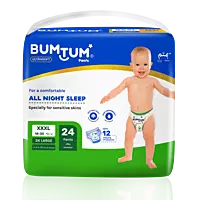 BUMTUM BABY DIAPER PANTS XXXL 24 COUNT BUMTUM BABY DIAPER PANTS XXXL 24 COUNT
