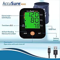ACCUSURE BLOOD PRESSURE MONITOR AS02 ACCUSURE BLOOD PRESSURE MONITOR AS02