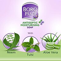 BOROPLUS ANTISEPTIC MOISTURISING SOAP WITH NEEM TULSI ALOEVERA BOROPLUS ANTISEPTIC MOISTURISING SOAP WITH NEEM TULSI ALOEVERA
